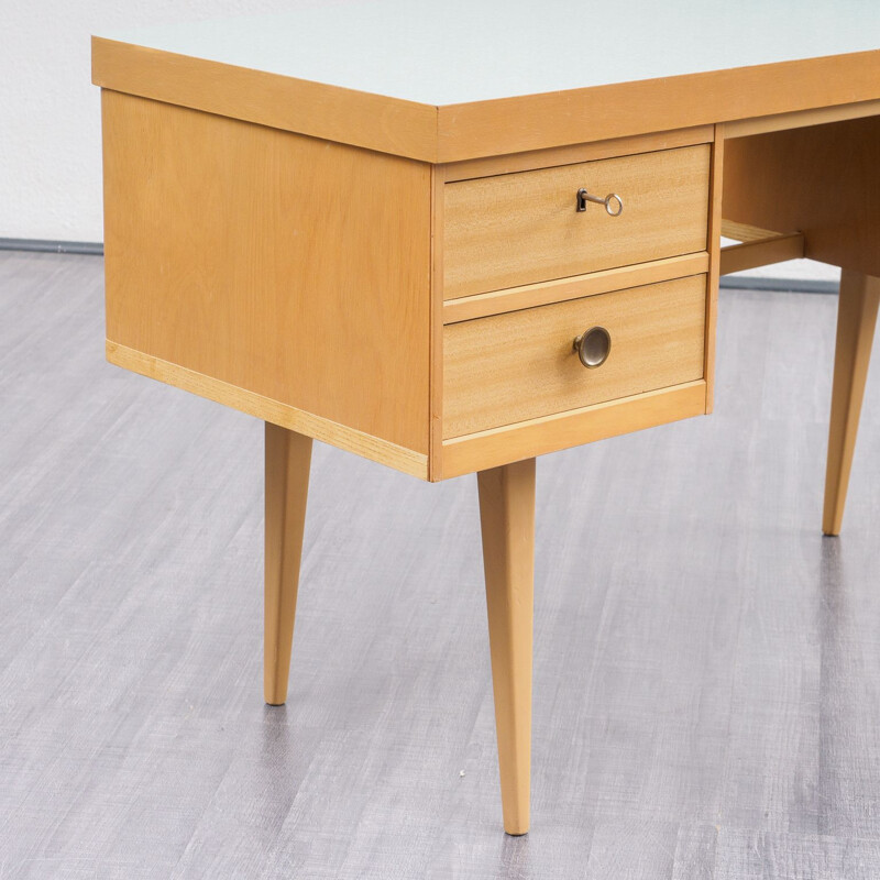 Vintage desk in wood and formica by Ekawerk