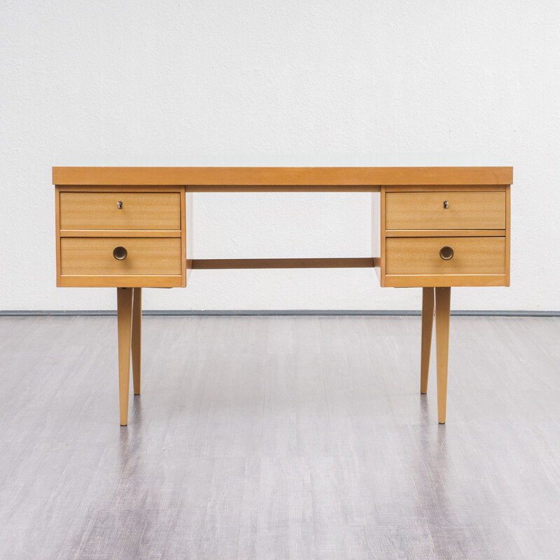 Vintage desk in wood and formica by Ekawerk