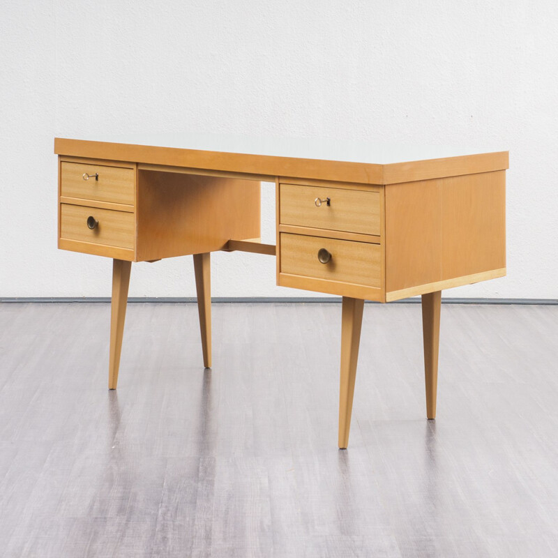 Vintage desk in wood and formica by Ekawerk