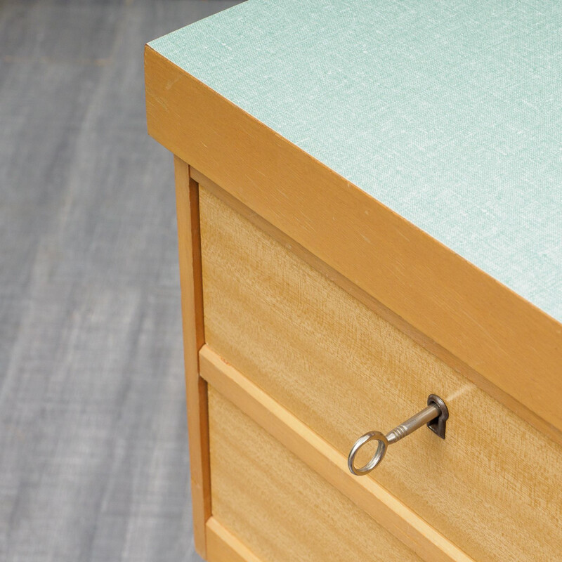 Vintage desk in wood and formica by Ekawerk