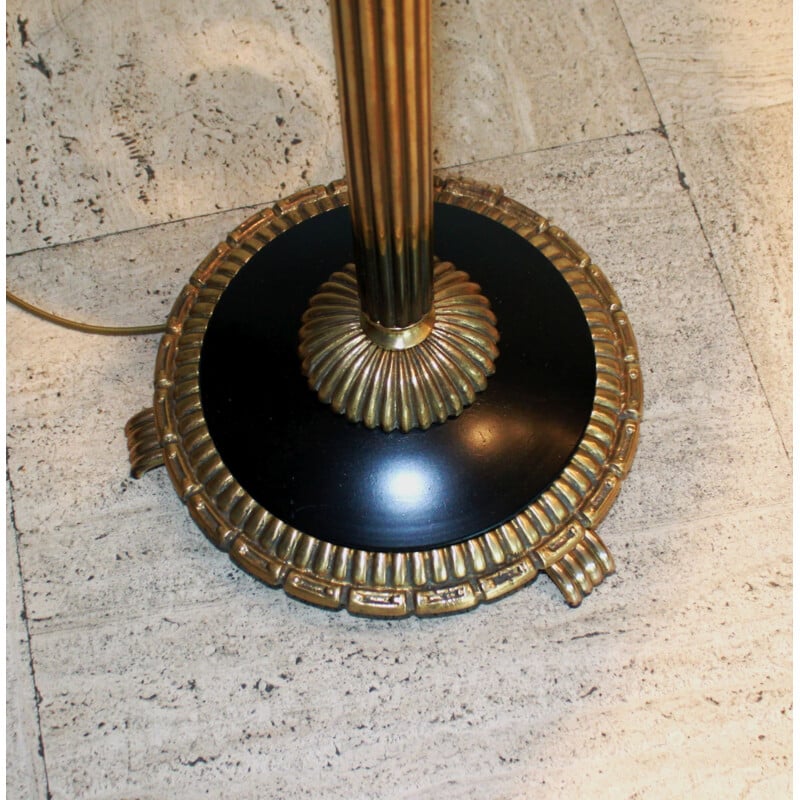 Vintage bronze floor lamp, Napoleon style