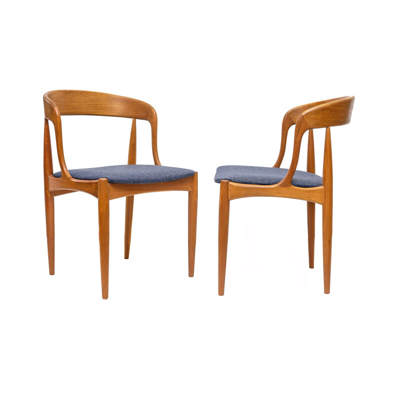 Pair of vintage teak chairs by Johannes Andersen for Uldum