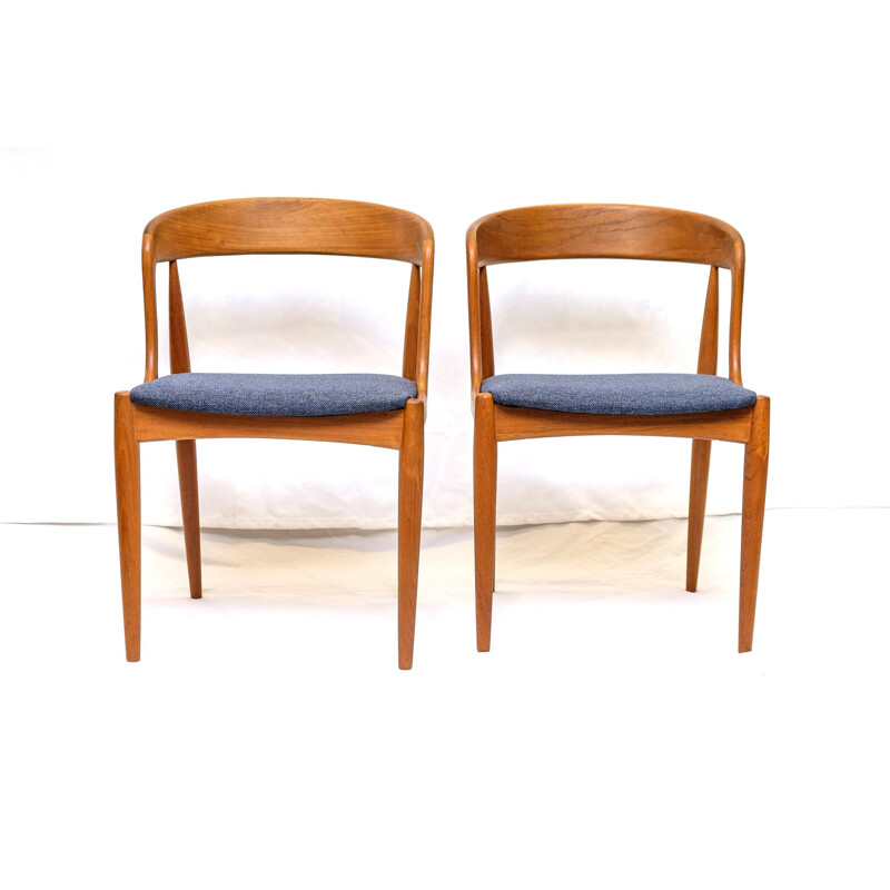 Paire de chaises vintage en teck par Johannes Andersen pour Uldum