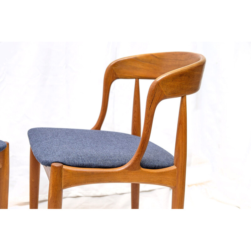 Paire de chaises vintage en teck par Johannes Andersen pour Uldum
