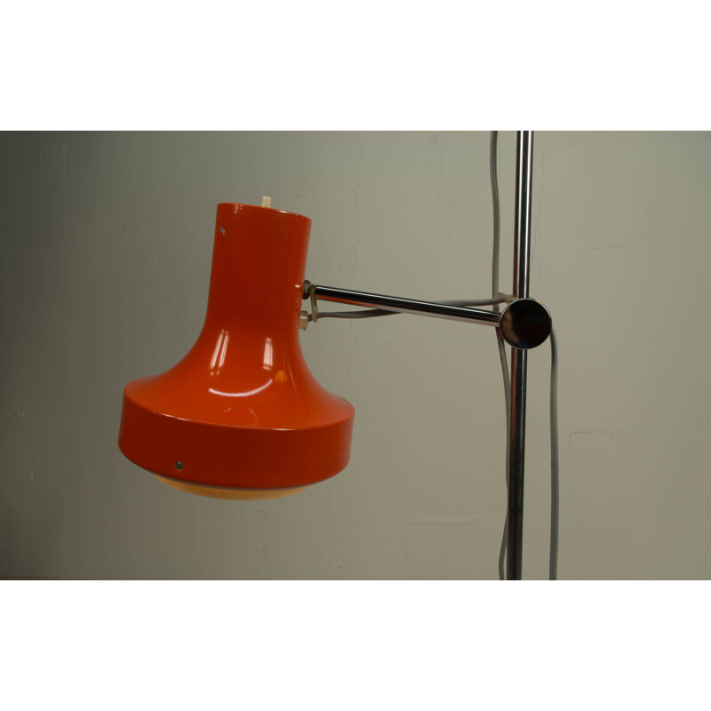 Vintage red floor lamp by Josef Hurka for Napako