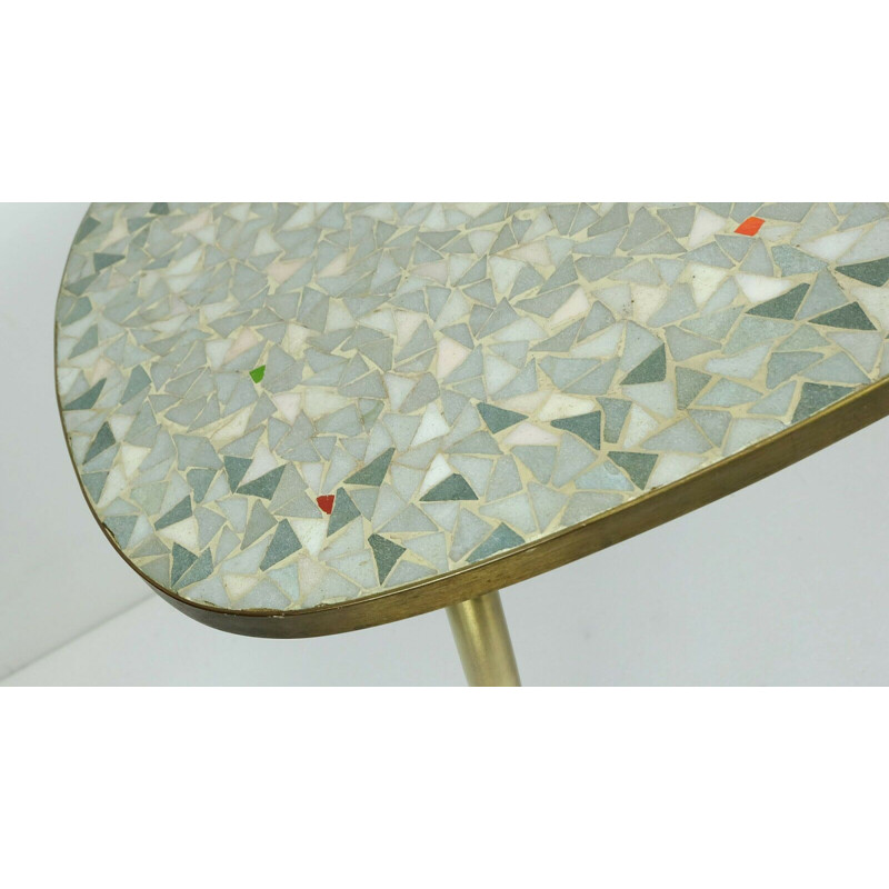 Table d'appoint vintage en mosaïque par Ilse Mobel, 1950