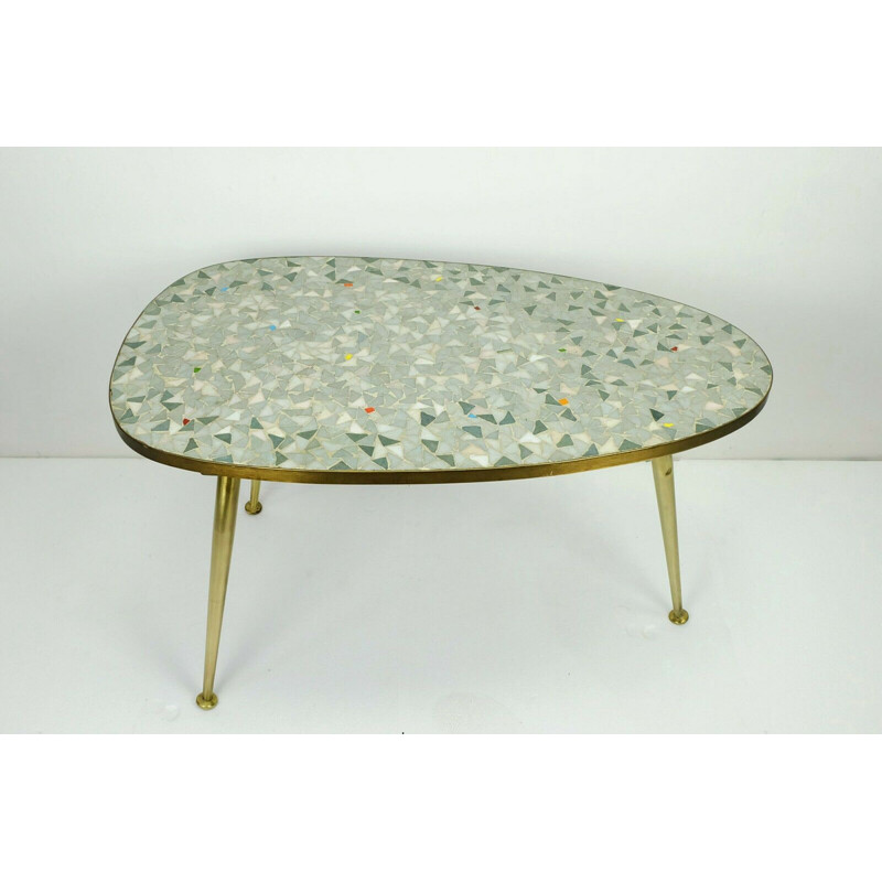 Vintage mosaic side table by Ilse Möbel, 1950s