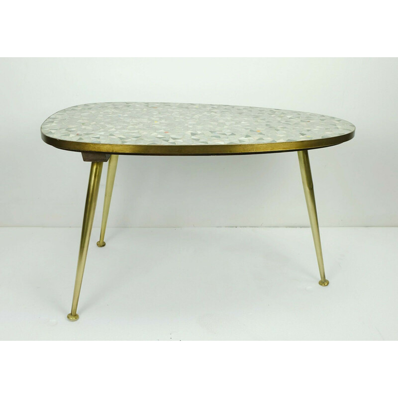 Vintage mosaic side table by Ilse Möbel, 1950s