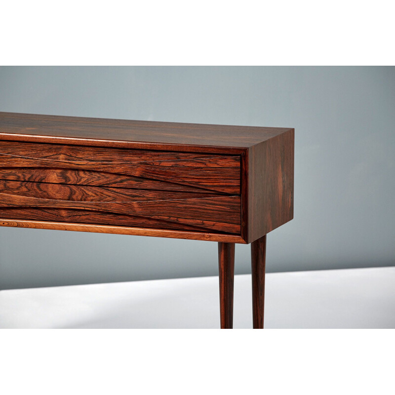 Vintage pair of Rosewood bedside cabinets by Niels Clausen 1960s