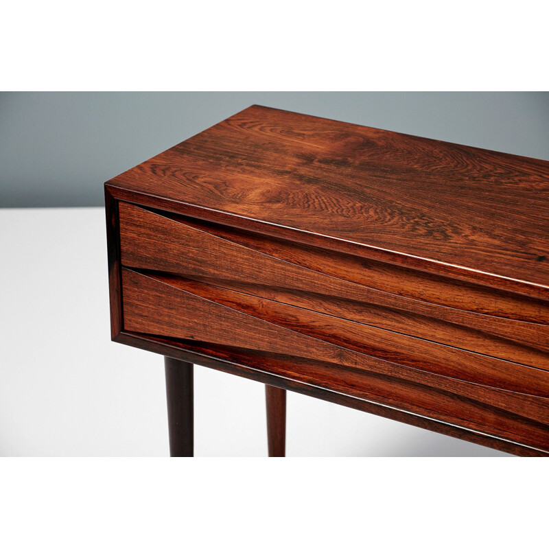 Vintage pair of Rosewood bedside cabinets by Niels Clausen 1960s