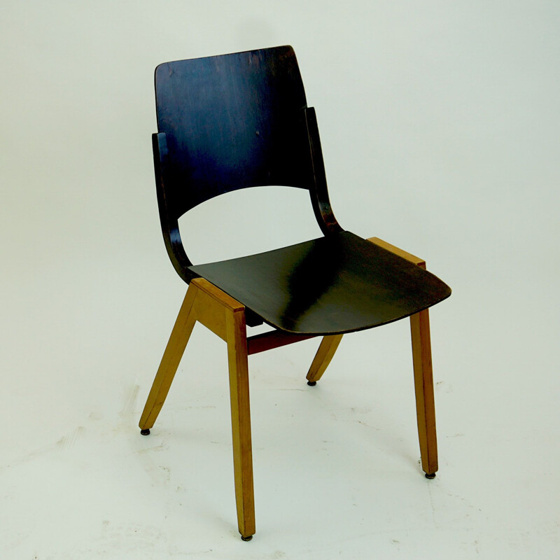 P7 cadeira de vindima por Roland Rainer, Áustria 1950