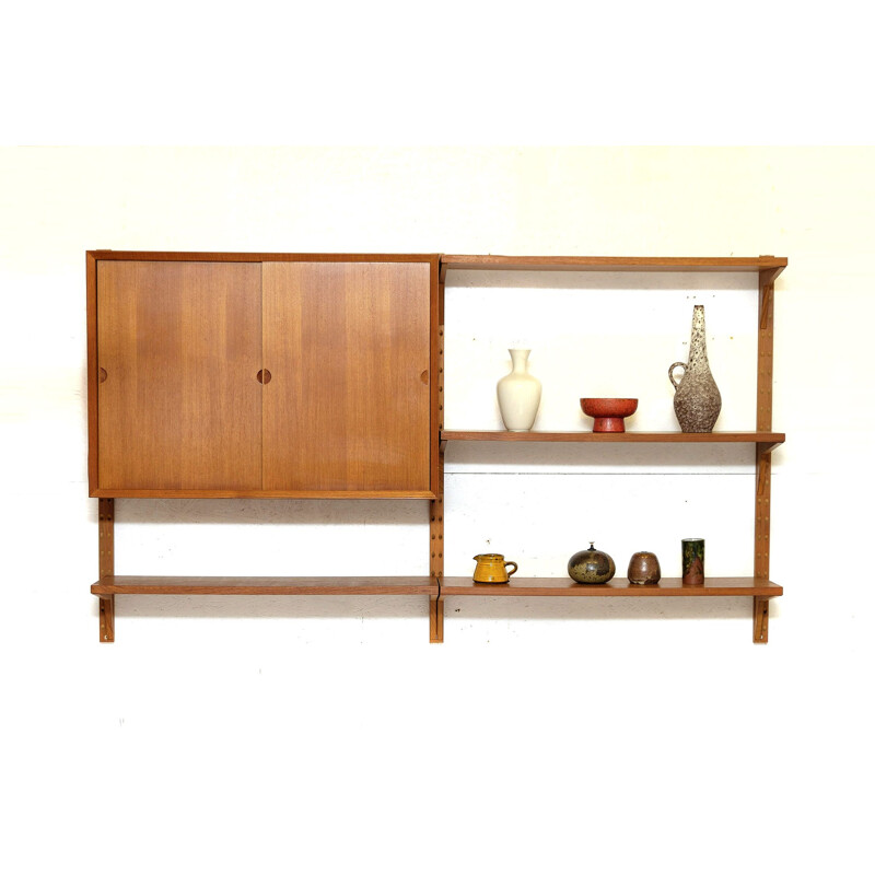  Vintage Teak Wall Shelves by Poul Cadovius, 1950s