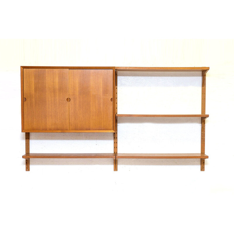  Vintage Teak Wall Shelves by Poul Cadovius, 1950s