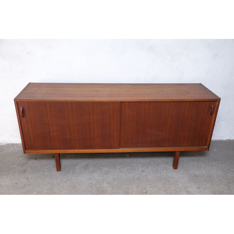 Vintage Teak Sideboard with sliding doors by Ulferts, Sweden 1960s