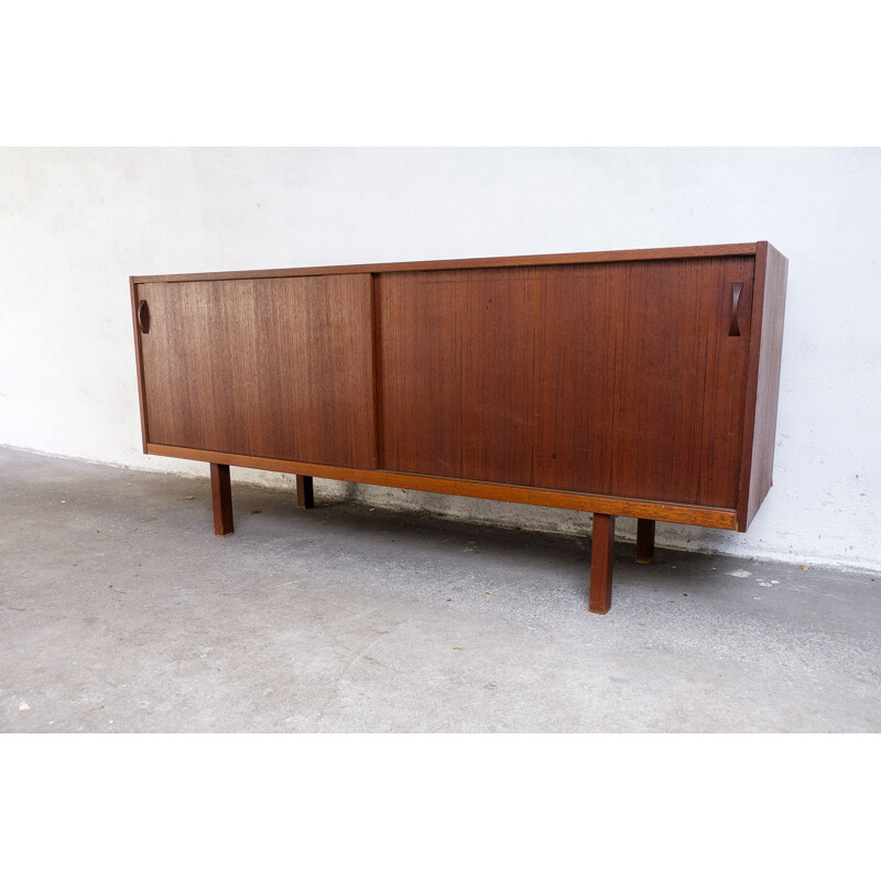 Vintage Teak Sideboard with sliding doors by Ulferts, Sweden 1960s