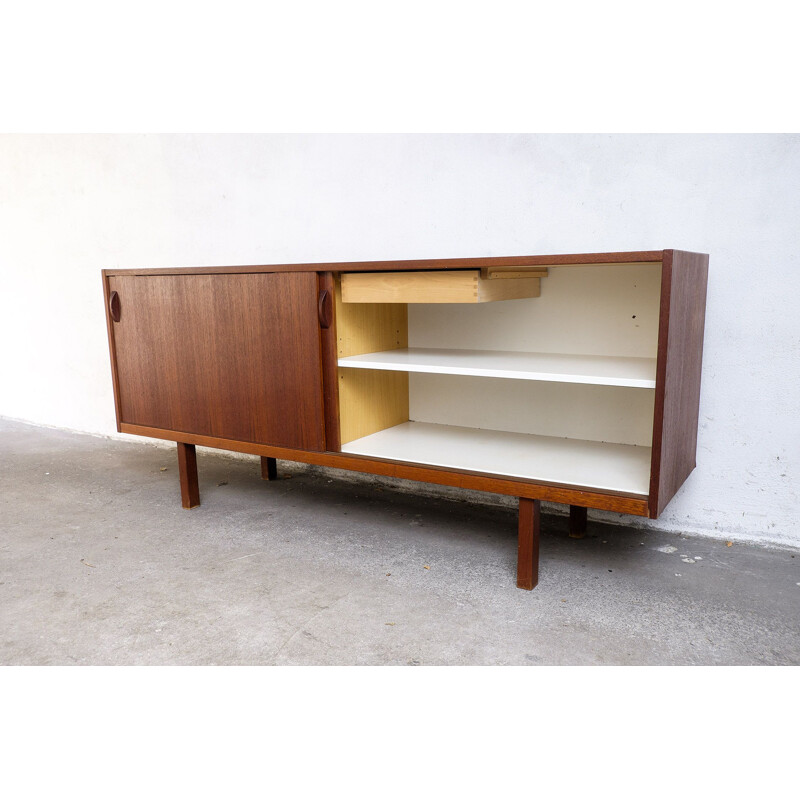 Vintage Teak Sideboard with sliding doors by Ulferts, Sweden 1960s