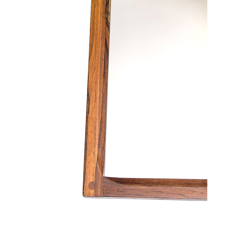 Miroir vintage pour Aksel Kjersgaar en bois de palissandre des années 1960