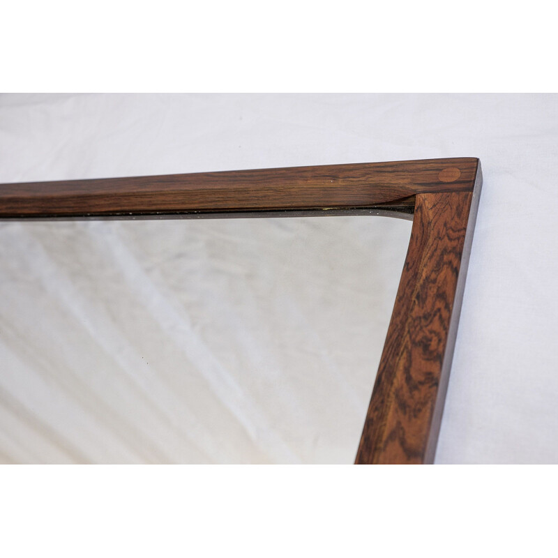 Vintage mirror for Aksel Kjersgaar in rosewood 1960s