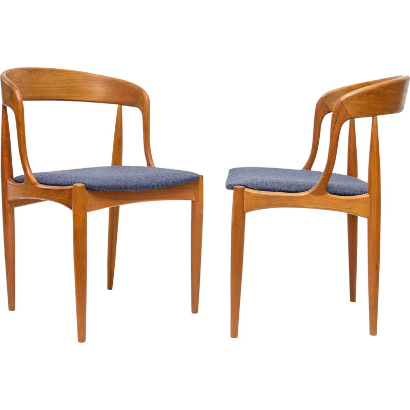 Pair of vintage teak chairs by Johannes Andersen for Uldum