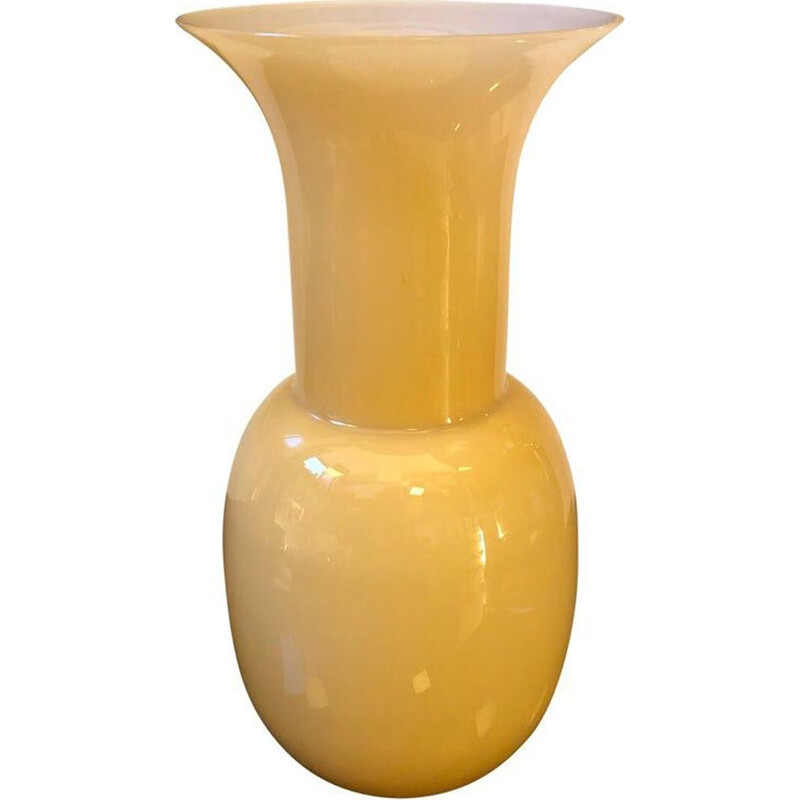 Vase vintage en verre de Murano par Aureliano Toso