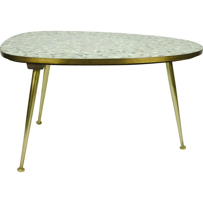 Vintage mosaic side table by Ilse Möbel, 1950s