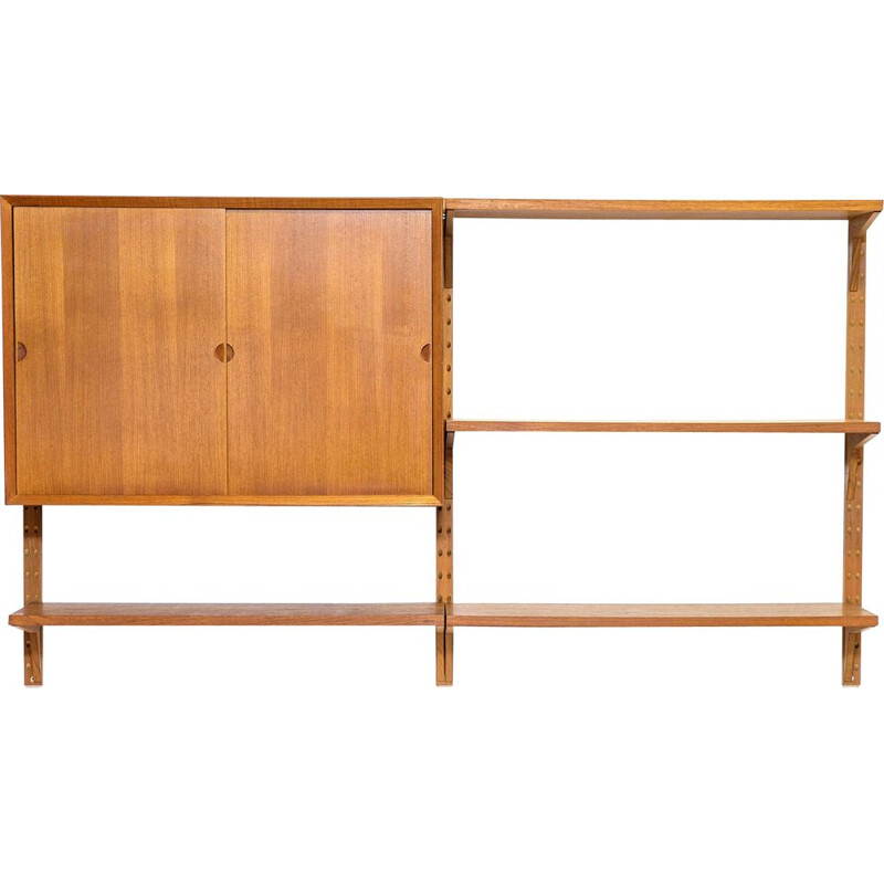  Vintage Teak Wall Shelves by Poul Cadovius, 1950s