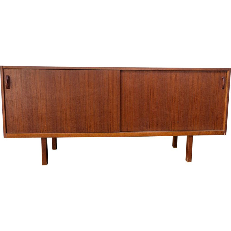 Vintage Teak Sideboard with sliding doors by Ulferts, Sweden 1960s