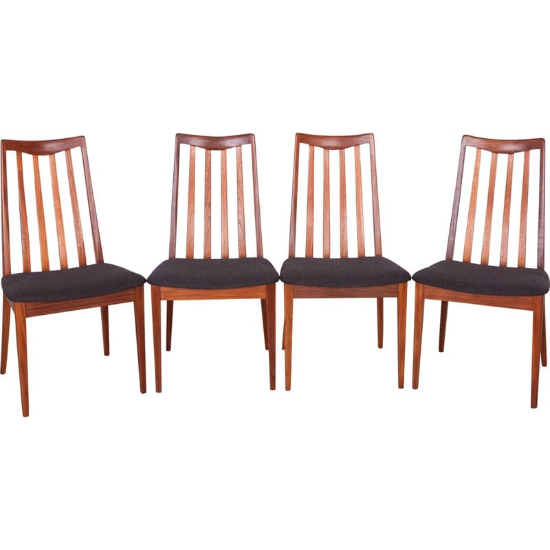 Suite de 4 chaises vintage - teck