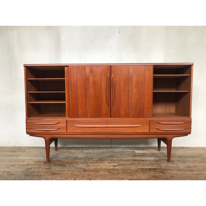 Enfilade UM14 vintage scandinave pour Samcon en teck 1960