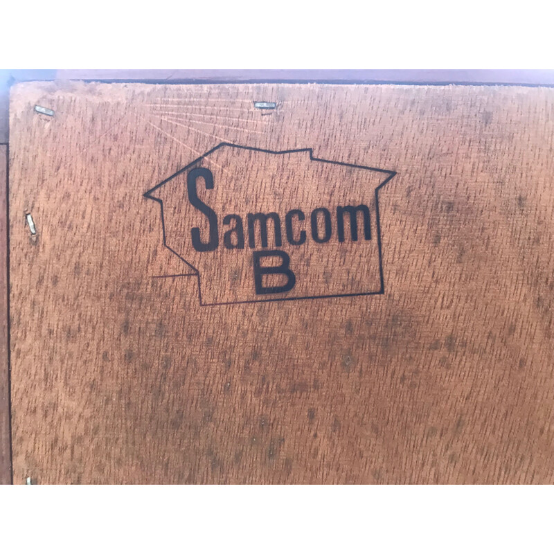 Enfilade UM14 vintage scandinave pour Samcon en teck 1960
