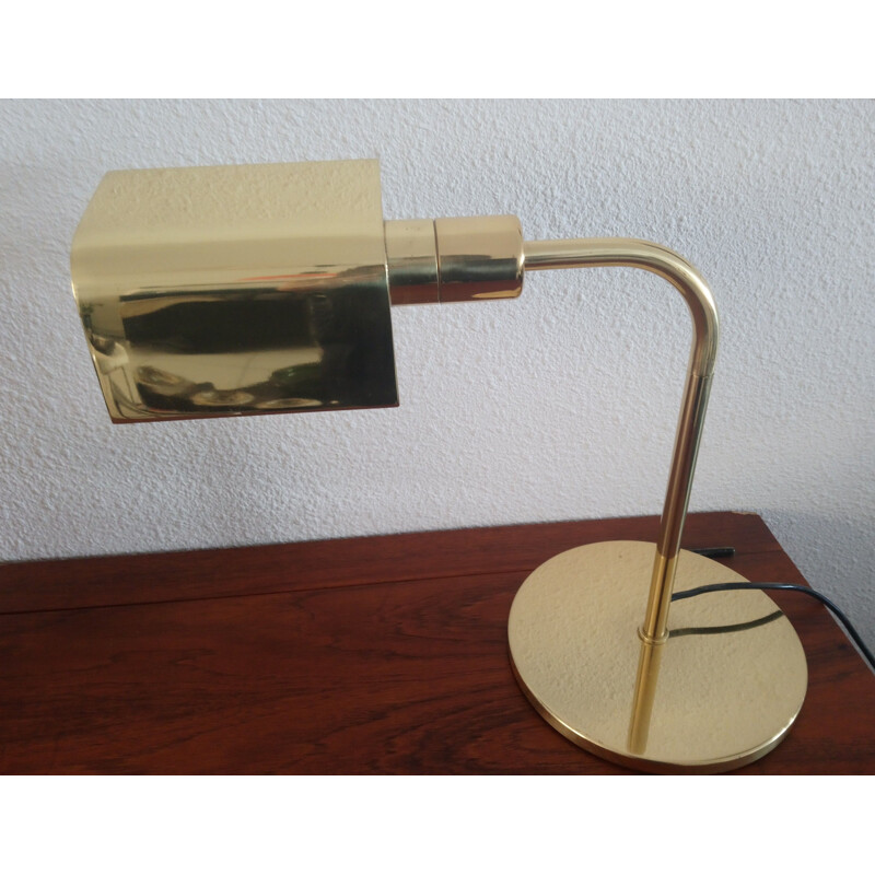Lampe de bureau vintage "Hansen Lamps" pour Metalarte en métal 1980