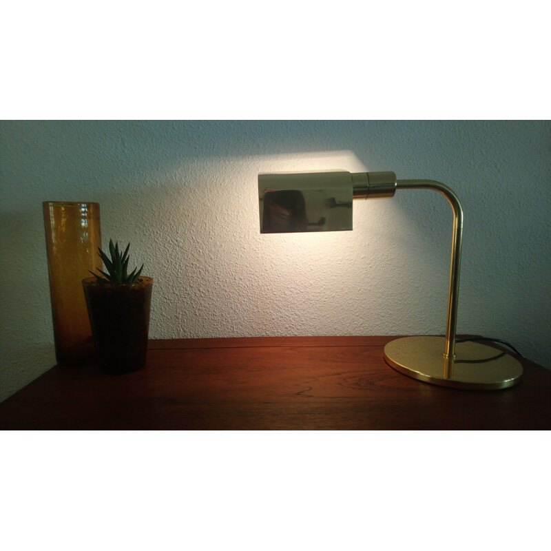 Lampe de bureau vintage "Hansen Lamps" pour Metalarte en métal 1980