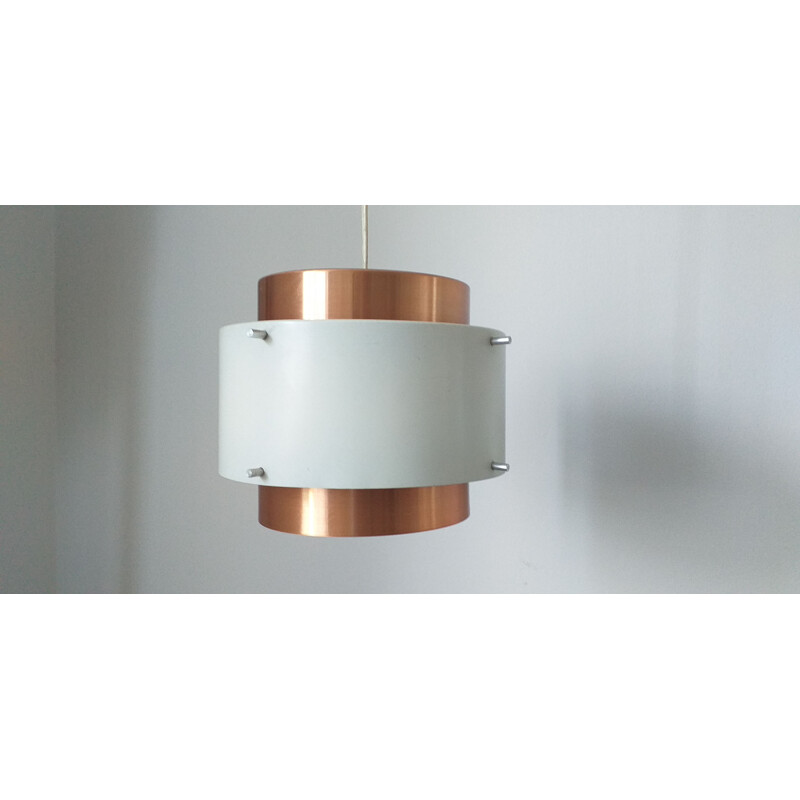 Mid Century pendant light in brass, Denmark, 1970s