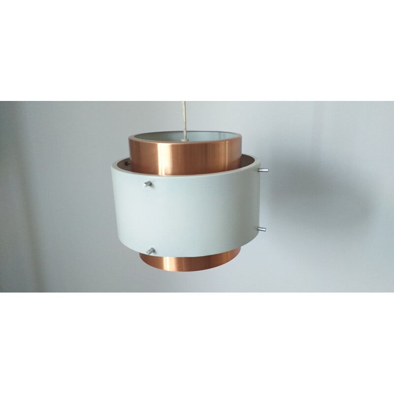 Mid Century pendant light in brass, Denmark, 1970s