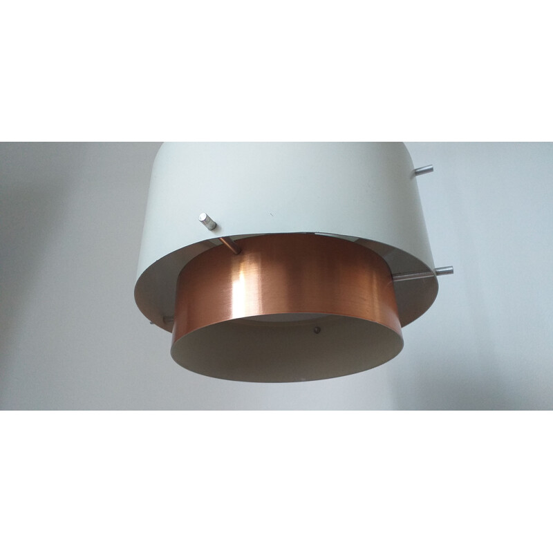 Mid Century pendant light in brass, Denmark, 1970s