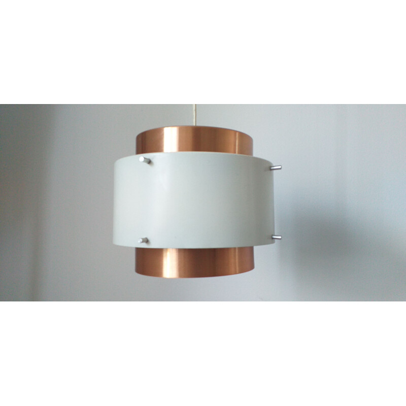 Mid Century pendant light in brass, Denmark, 1970s