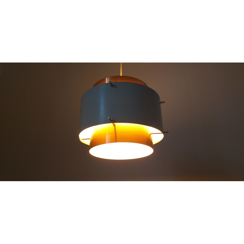 Mid Century pendant light in brass, Denmark, 1970s