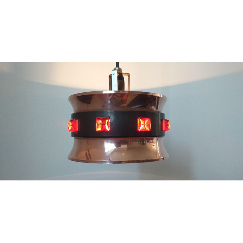 Vintage pendant light by Vitrika, Denmark, 1970s