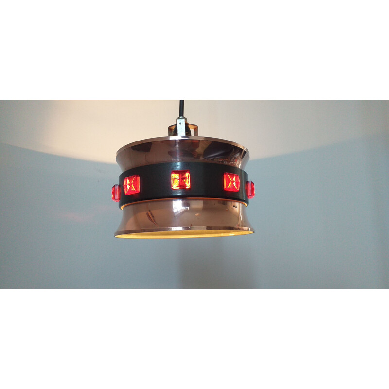 Vintage pendant light by Vitrika, Denmark, 1970s