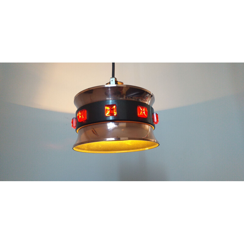 Vintage pendant light by Vitrika, Denmark, 1970s