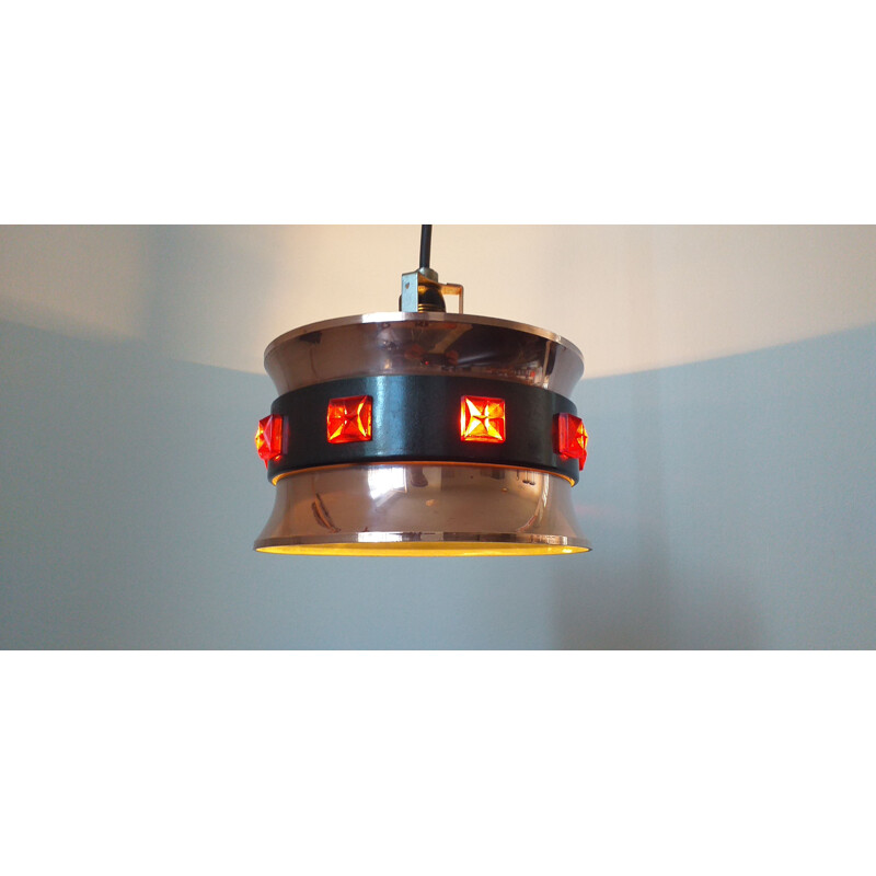 Vintage pendant light by Vitrika, Denmark, 1970s