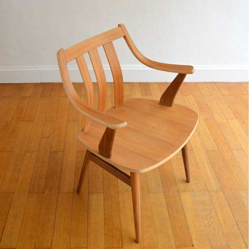 Chaise scandinave vintage en bois