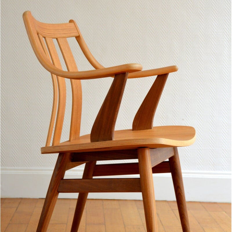 Vintage Scandinavian wooden chair