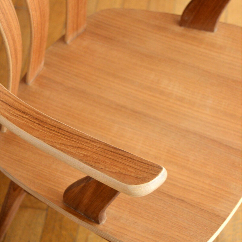 Chaise scandinave vintage en bois