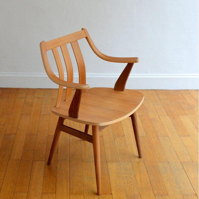 Vintage Scandinavian wooden chair