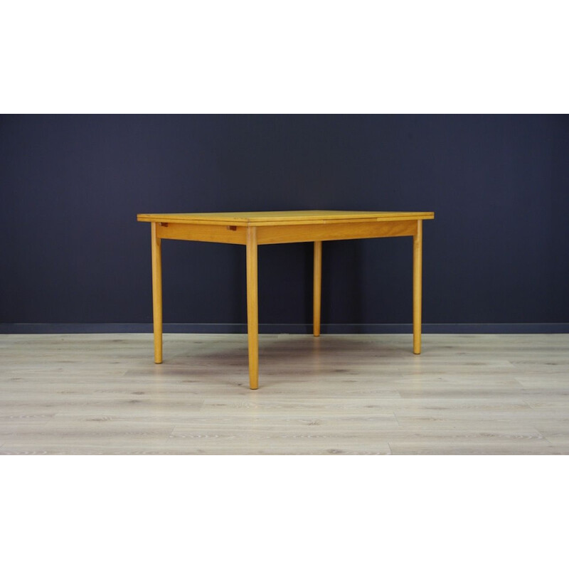 Vintage ashwood table Danish design, 1960-1970s 