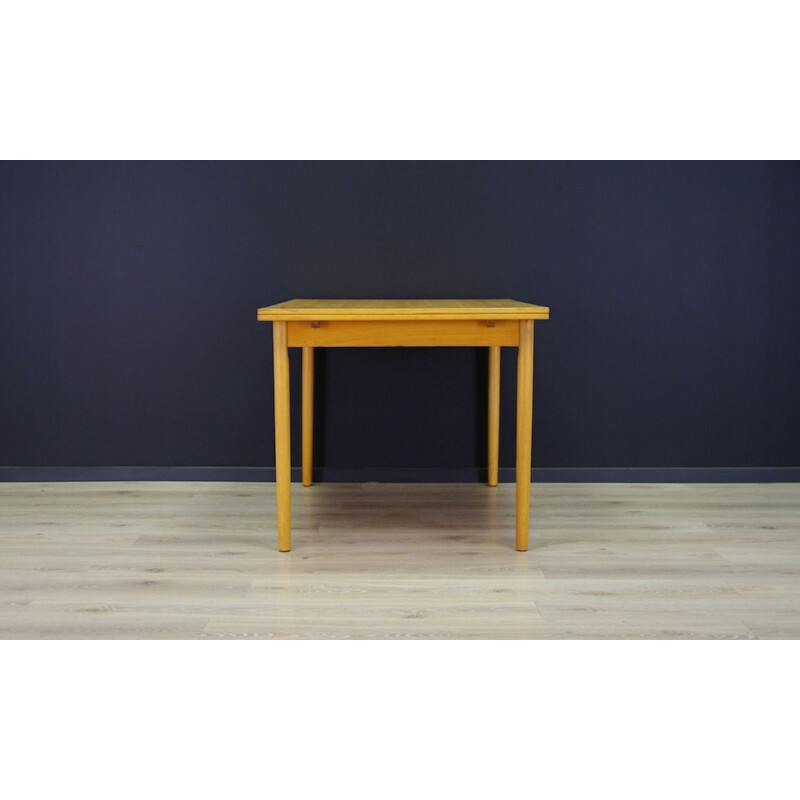 Vintage ashwood table Danish design, 1960-1970s 