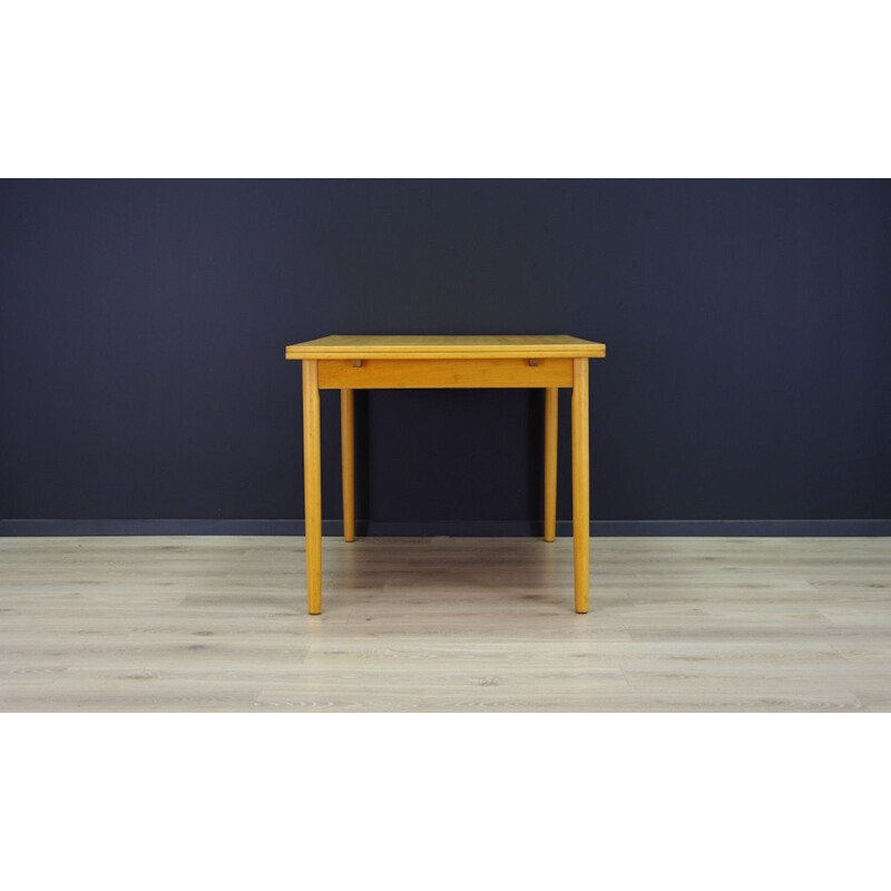 Vintage ashwood table Danish design, 1960-1970s 