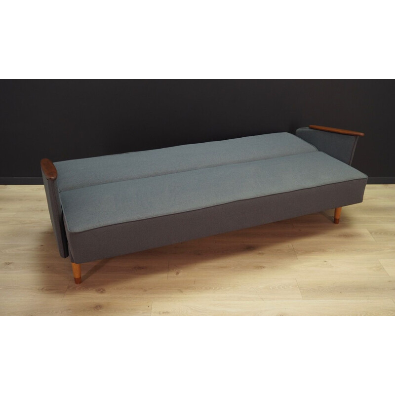 Vintage grey sofa by Lico System, Denmark, 1960-70s