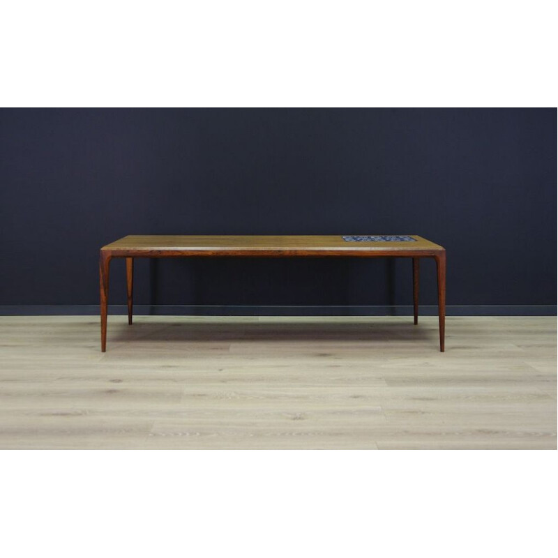 Table basse vintage en palissandre par Johannes Andersen, Danemark,1960-70s